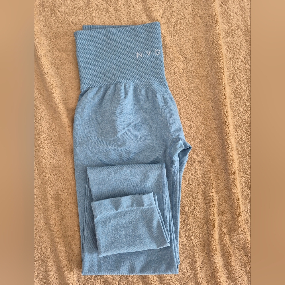 NVGTN Sky Blue Seamless Leggings
